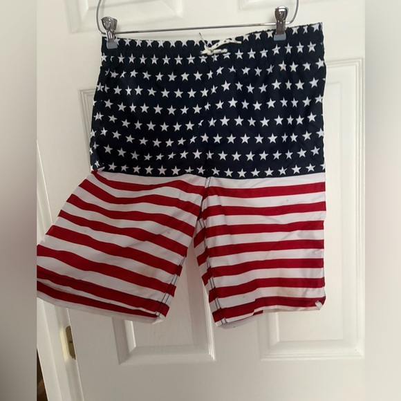 Old Navy Other - Old Navy Boy’s Star and Stripe Shorts - Red, White, and Blue Swimsuit
